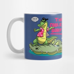crocodile surfer Mug